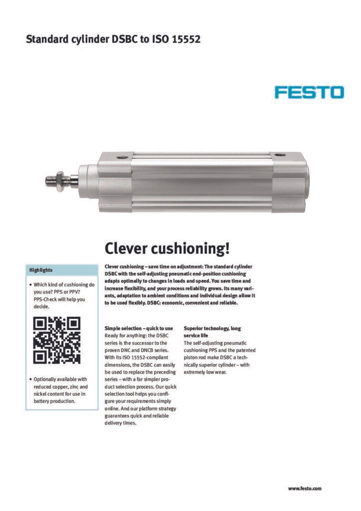 thumbnail of DSBC to ISO 15552 Standard cylinder