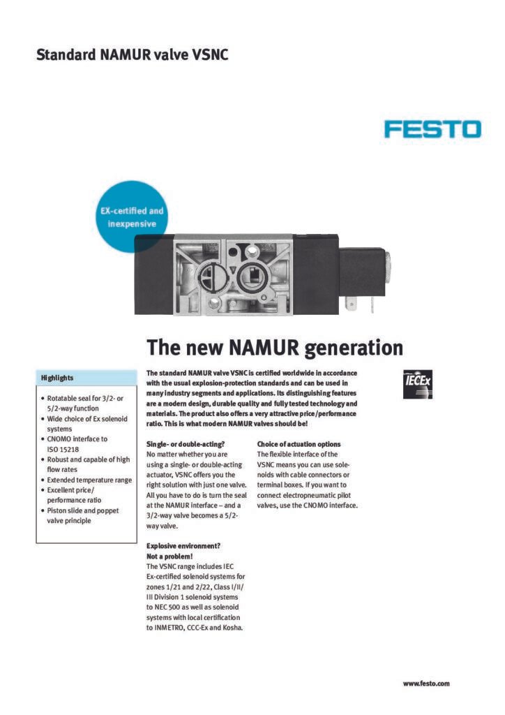 thumbnail of VSNC Standard NAMUR valve