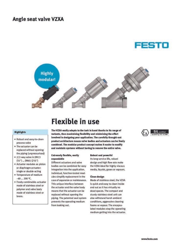 thumbnail of VZXA Angle seat valve.pptx.Docu.VZXA Angle seat valve