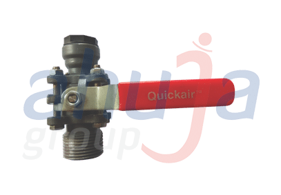 Quick Air Inline Male ball Valve for compressed air pipeline — Ahuja Group
