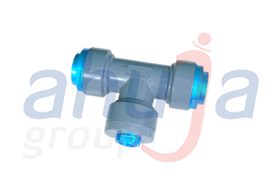 Quick Air Push Fit Reducing Tee aluminium compressed air fitting — Ahuja Group