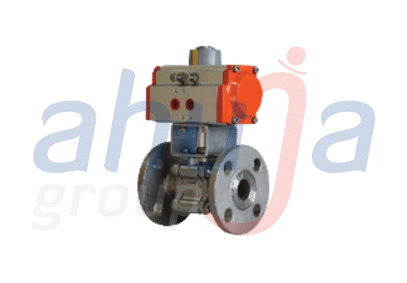 Quick Air stainless steel Flange End Butterfly Valve with Actuator – Ahuja Group
