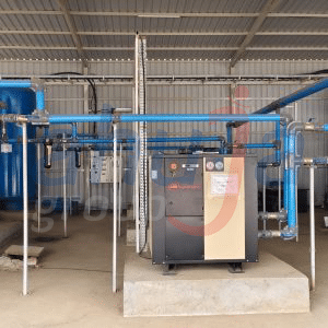 Aluminium compressed air piping system installed — Ahuja Group India