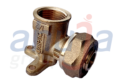 Unipro PneuAir Brasstite Wall Mounted Female Elbow compression fitting – Ahuja Group