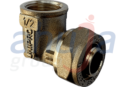 Unipro PneuAir Brasstite Female Elbow compression fitting – Ahuja Group