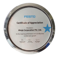 FESTO Certificate of Appreciation - Inspiring Performance & Sales Growth